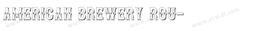American Brewery Rou字体转换
